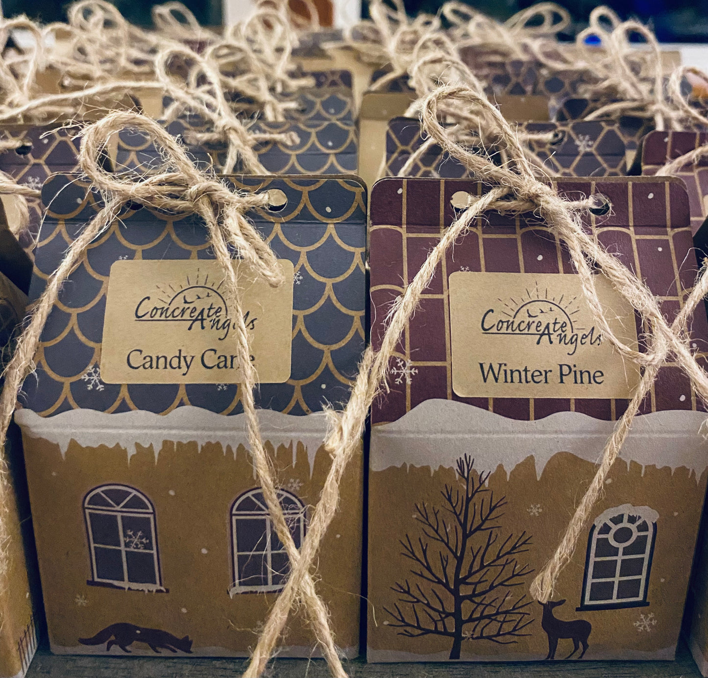 2 oz jar of tallow cream in house ornament